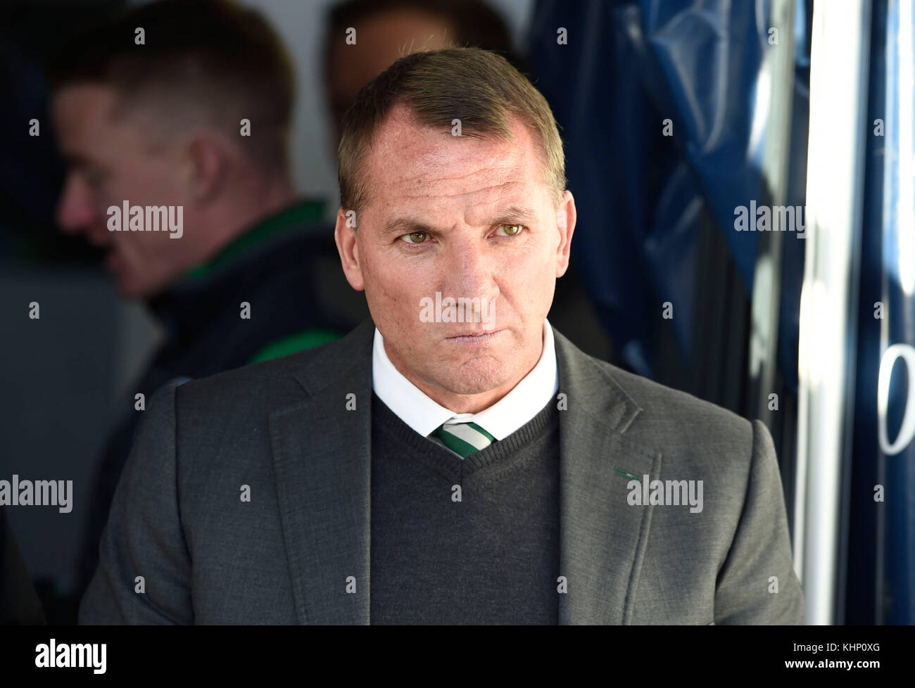 Celtic Manager Brendan Rodgers Walks Out To The Pitch Side Before The ...