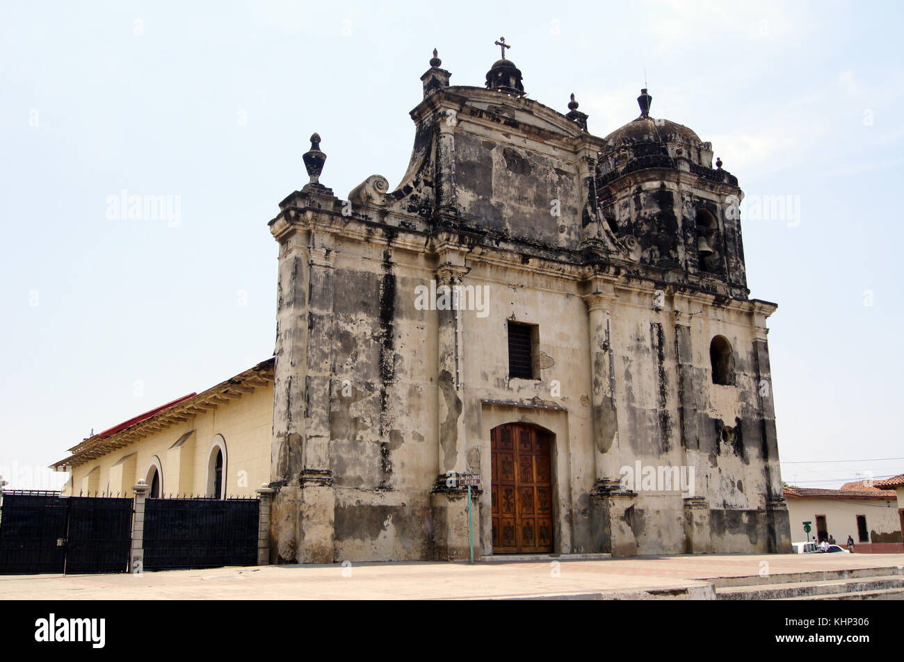 Facade Of Old Church In Leon Nicaragua Stock Photo Alamy