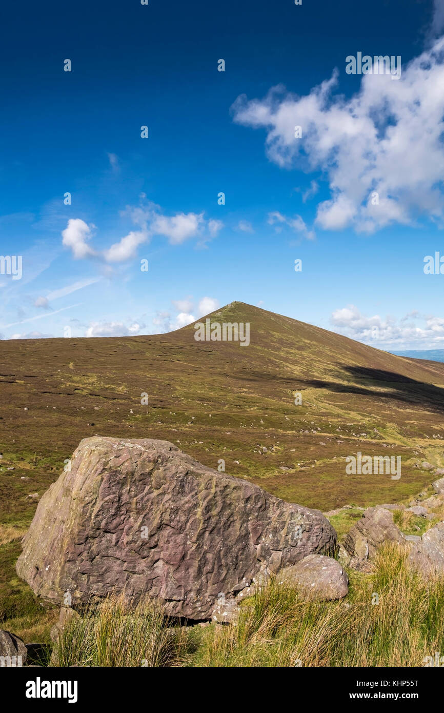 Red sandstone rocks in the Glen of Aherlow in the Galtee mountains