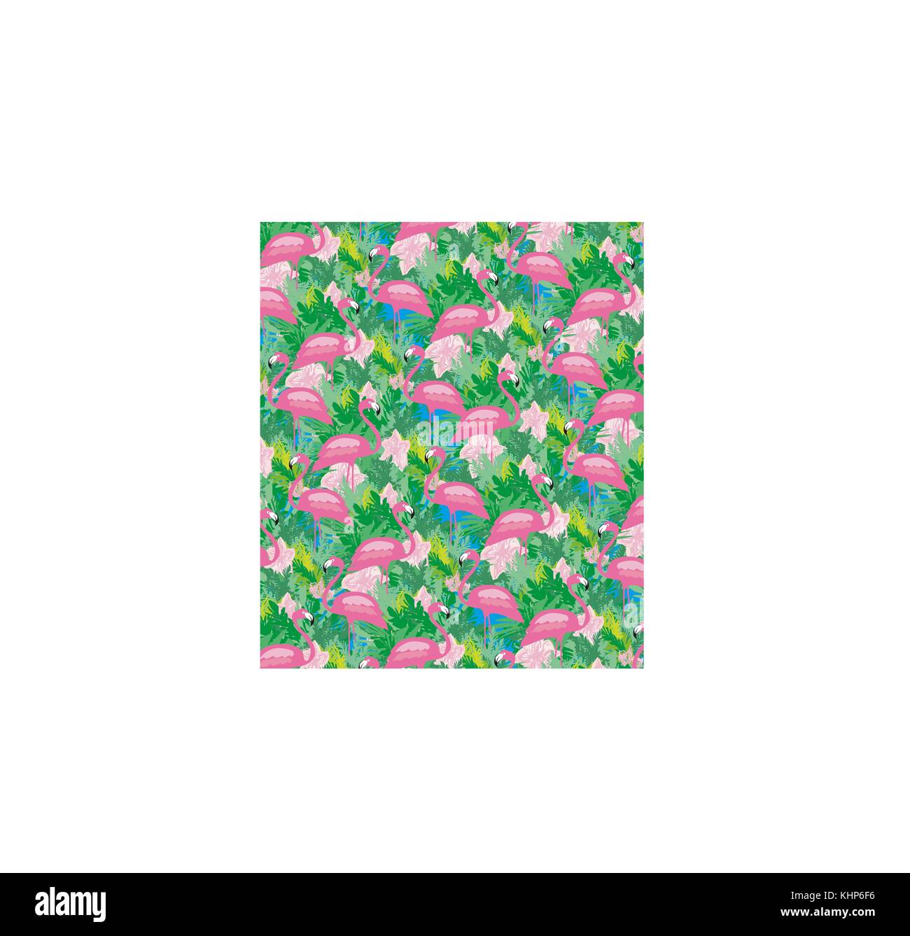 Seamless flamingo bird pattern Stock Vector Image & Art - Alamy
