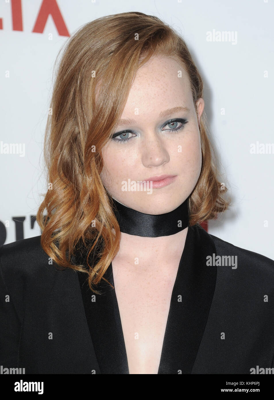 HOLLYWOOD, CA - FEBRUARY 01: Liv Hewson attends the premiere Netflix's 'Santa Clarita Diet' at ArcLight Cinemas Cinerama Dome on February 1, 2017 in Hollywood, California  People:  Liv Hewson Stock Photo