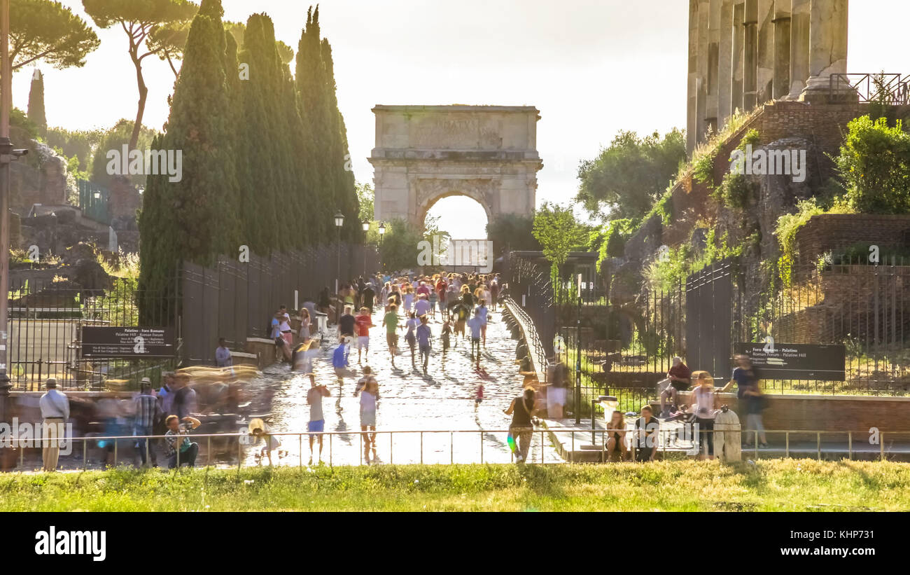 Arch of Titus Rome Stock Photo