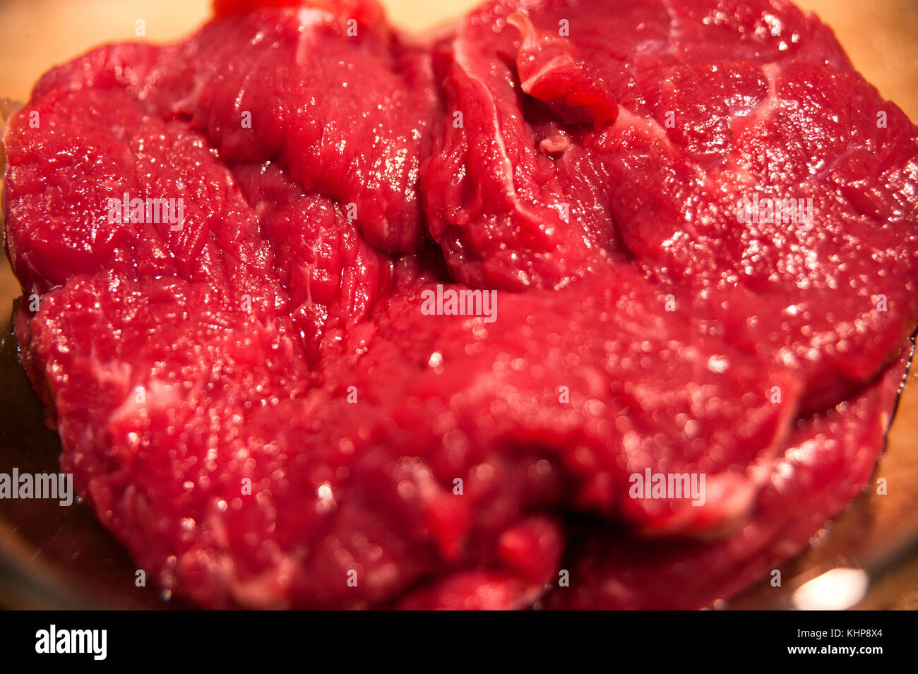 Raw Beef Meat - Close Up Stock Photo