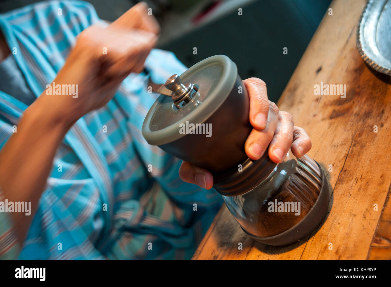 HARIO Hand Coffee Mill Stock Photo Alamy
