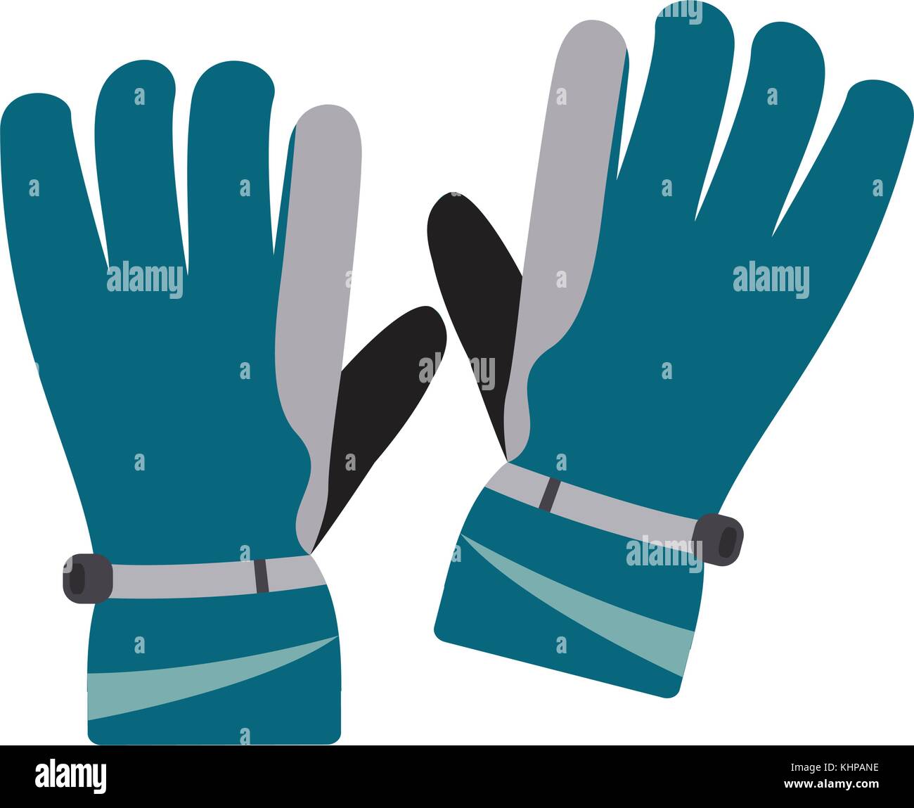 Pair of winter gloves Stock Vector Image & Art - Alamy