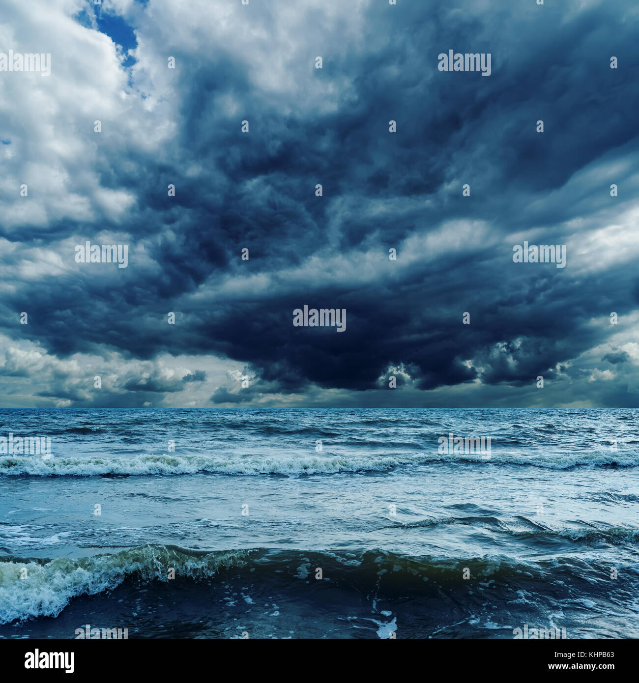 Stormy ocean waves crash over hi-res stock photography and images - Alamy