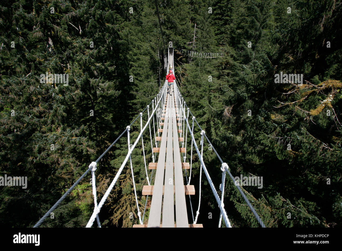 Suspension bridge, Ketchikan , Alaska Stock Photo Alamy