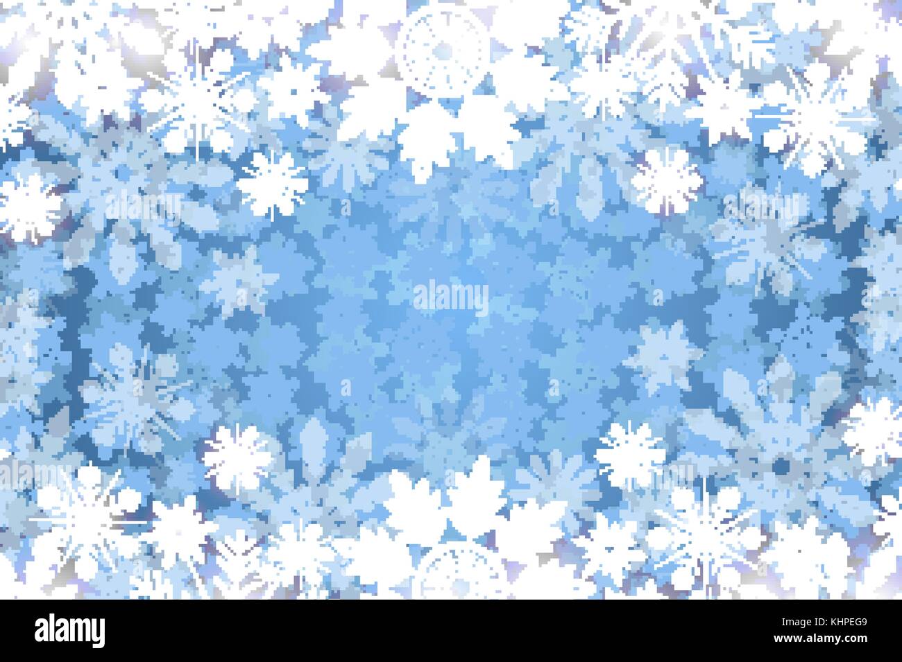 Blue winter background with snowflakes Stock Vector Image & Art - Alamy
