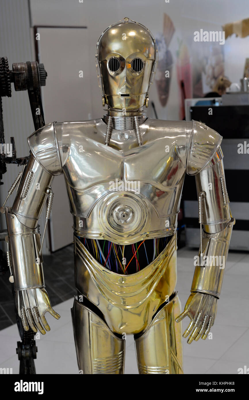 A film character welded from old car parts Stock Photo - Alamy