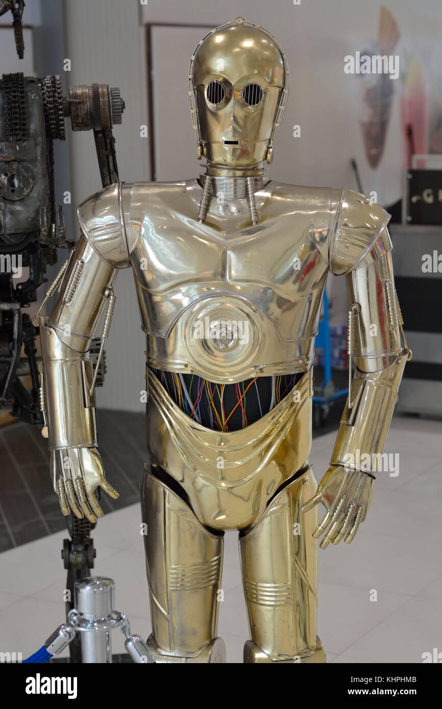 A film character welded from old car parts Stock Photo - Alamy