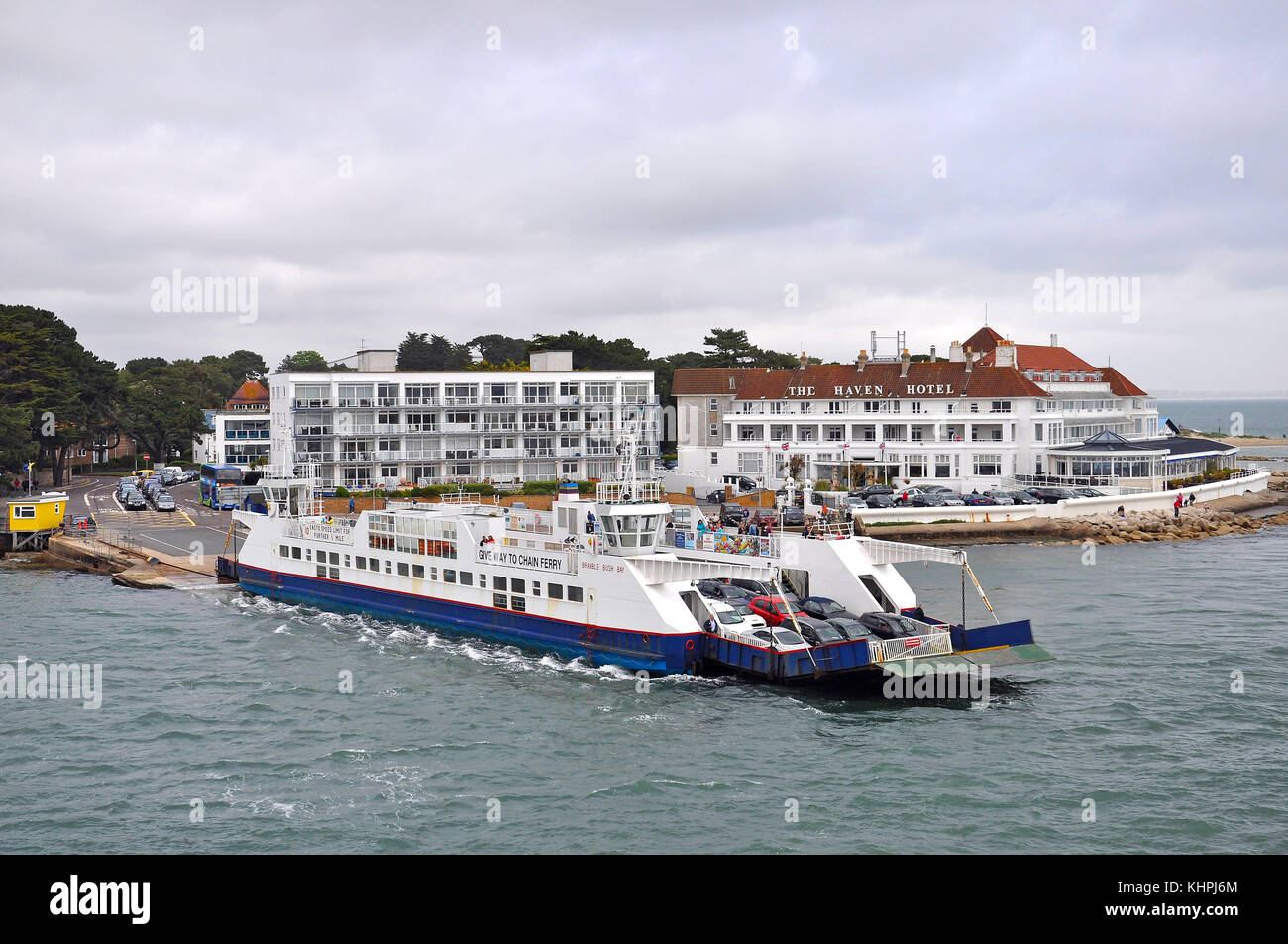 Sandbanks car ferry Poole England UK Stock Photo Alamy