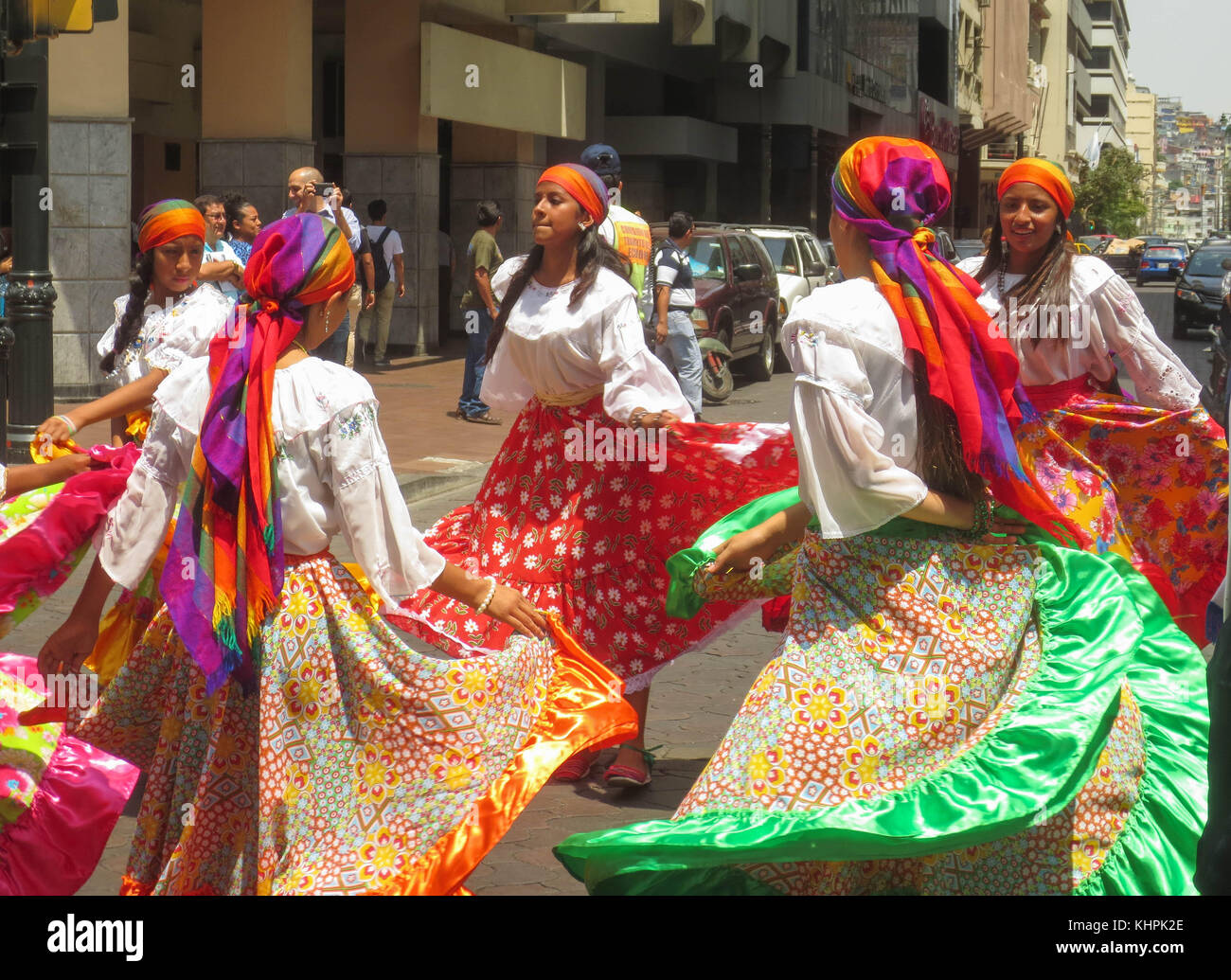 A street festival in Guayaquil, Ecuador Stock Photo