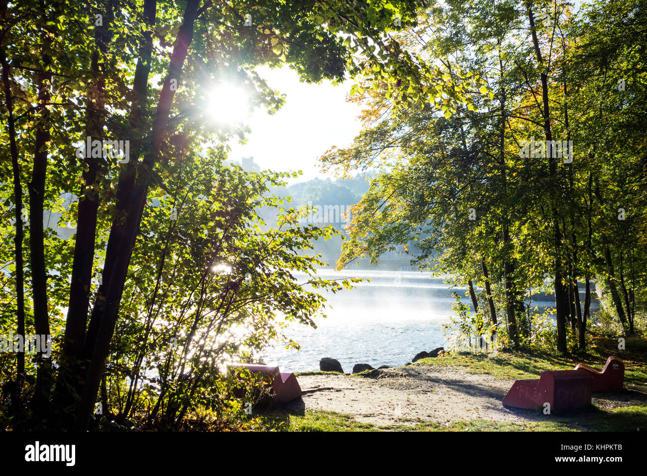 Lech Promenade Lech promenade landsberg am lech hi-res stock photography and images ...