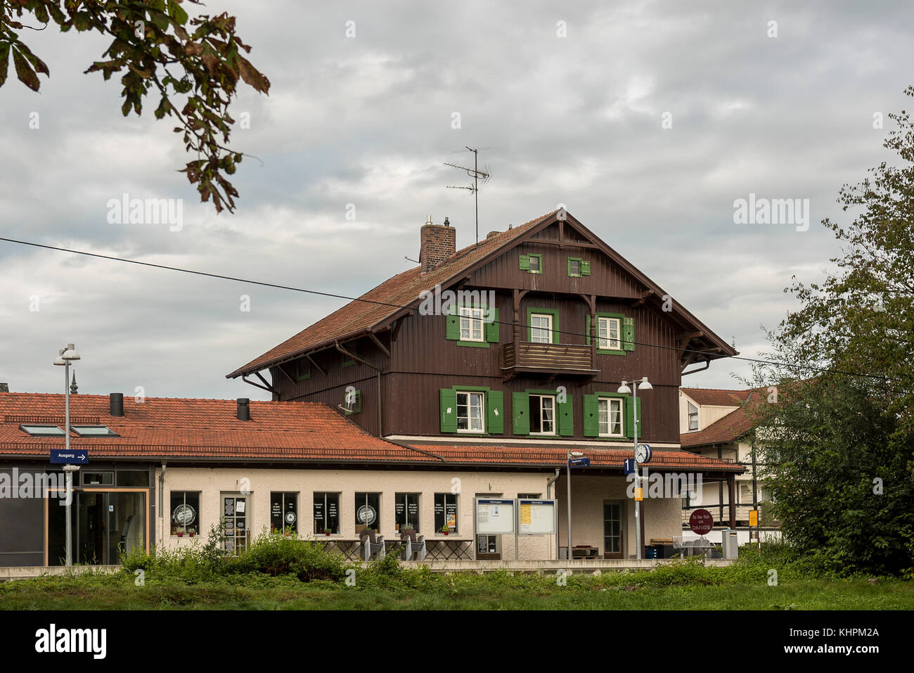 Bahnhof Dießen am Ammersee, Bavaria Germany Stock Photo Alamy