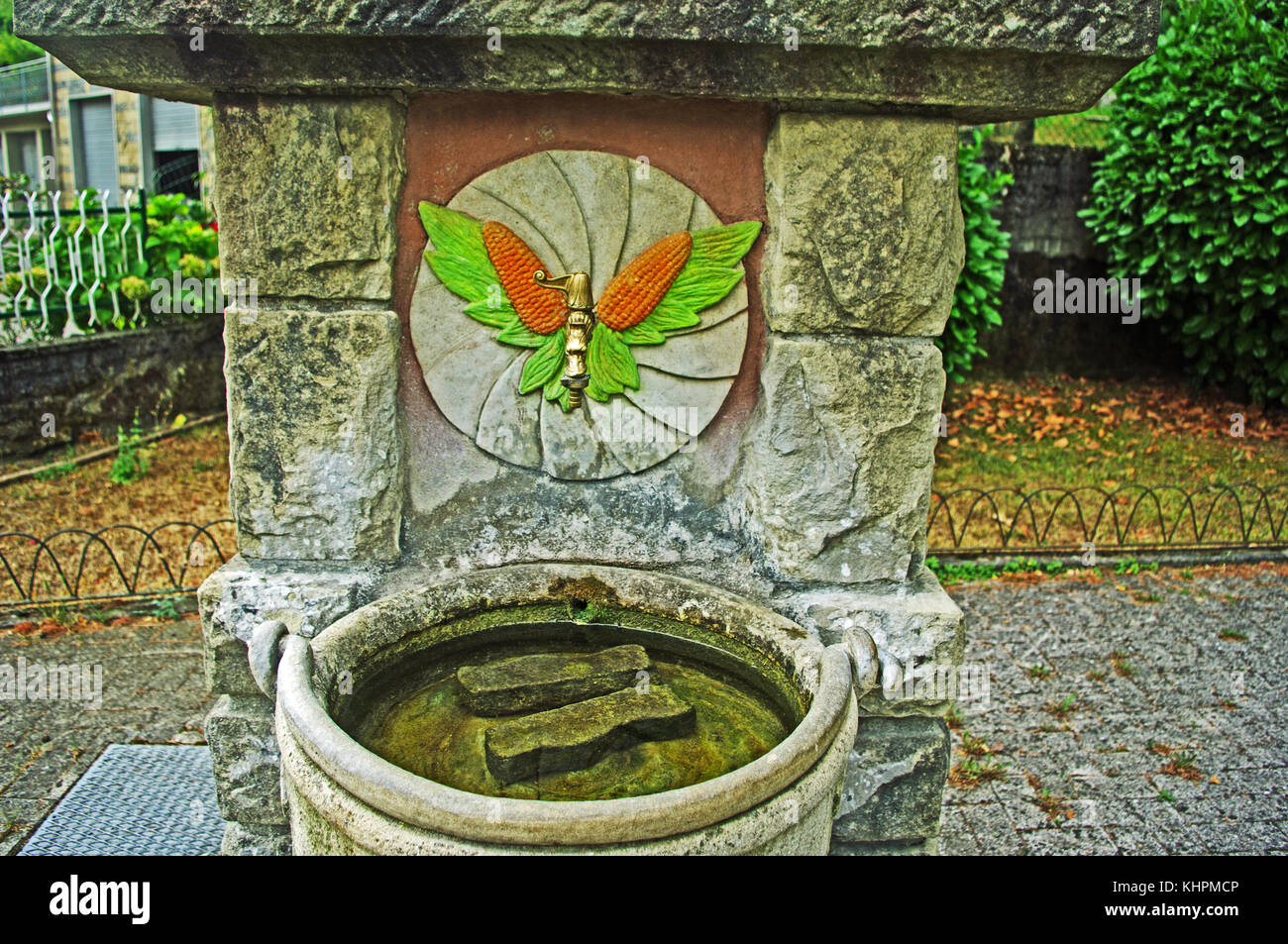 Puleta, Spring Drinking Water Fountain, Tole, Bologna, Italy Stock