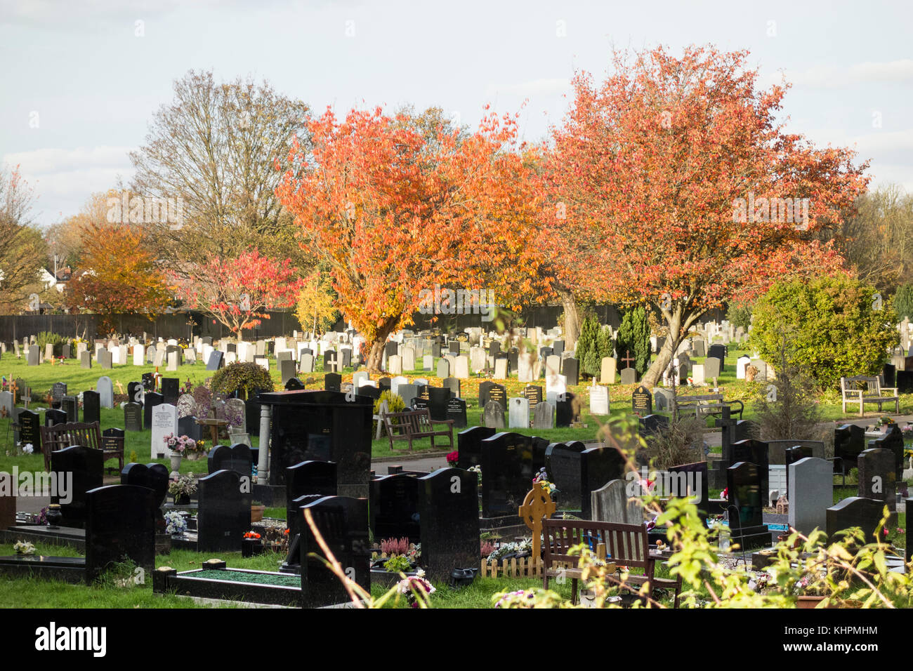 Chiswick New Cemetery, Staveley Road, Chiswick, London, UK Stock Photo