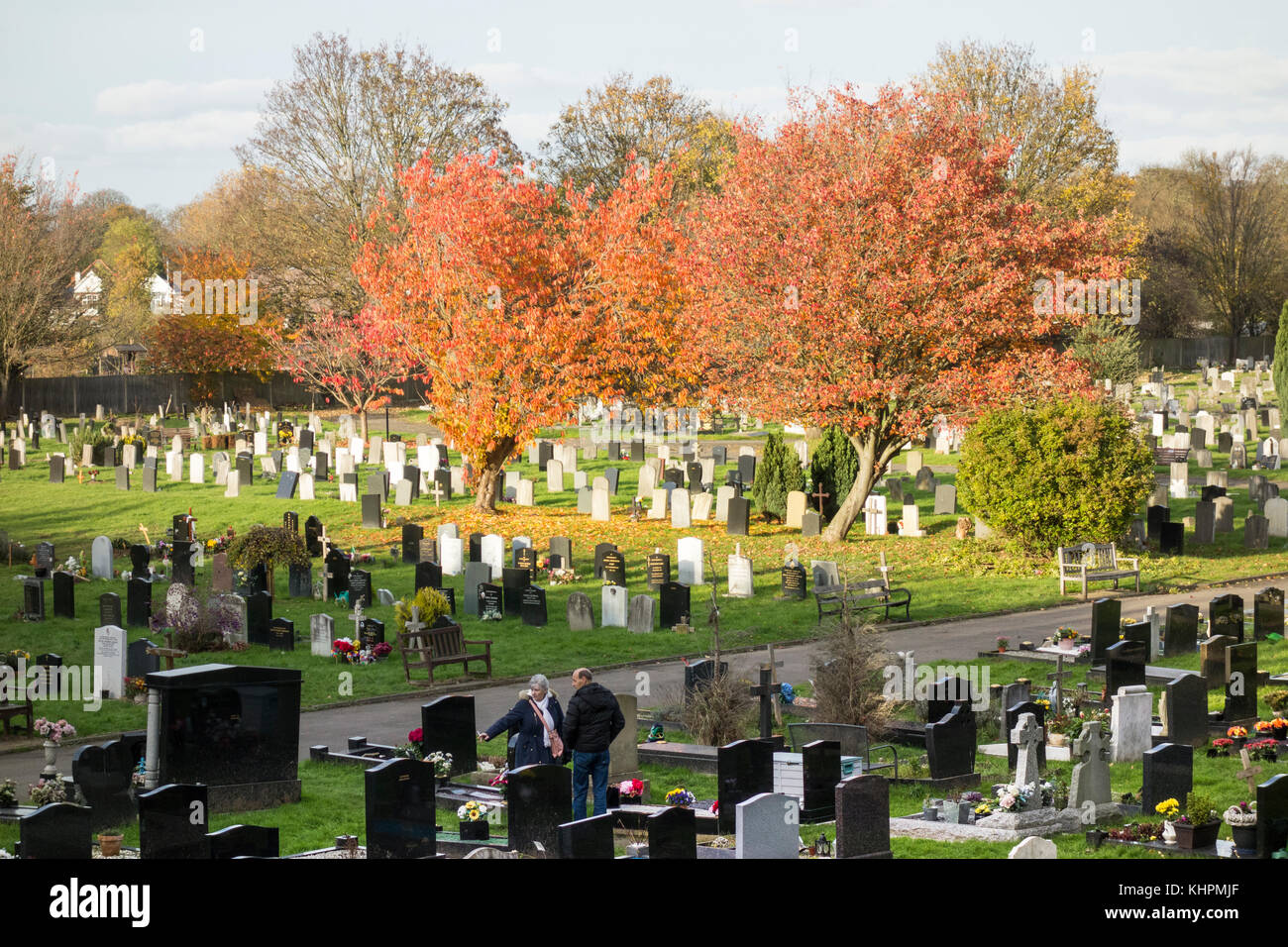 Chiswick New Cemetery, Staveley Road, Chiswick, London, UK Stock Photo