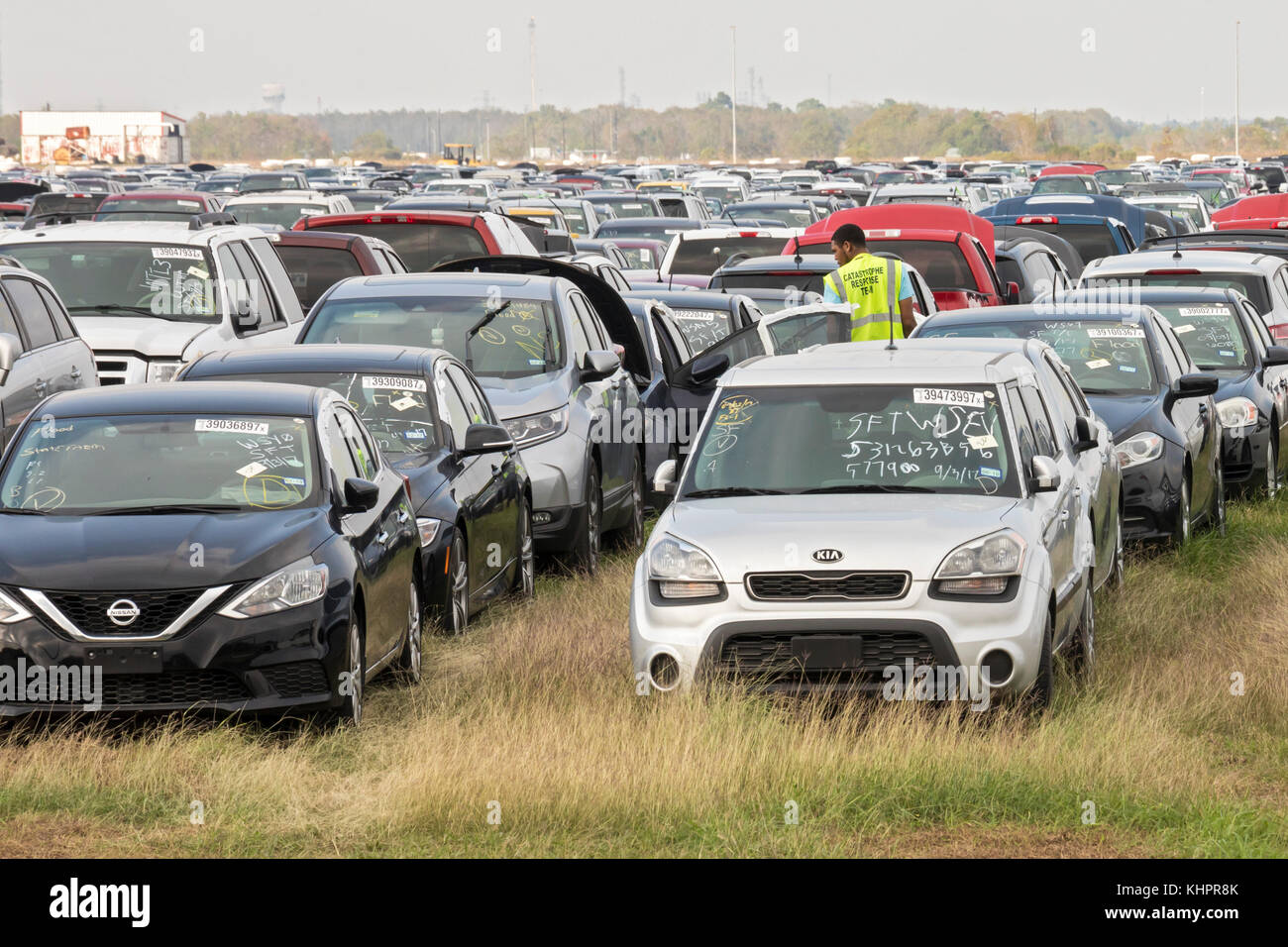 Baytown, Texas Some of the hundreds of thousands of cars flooded when