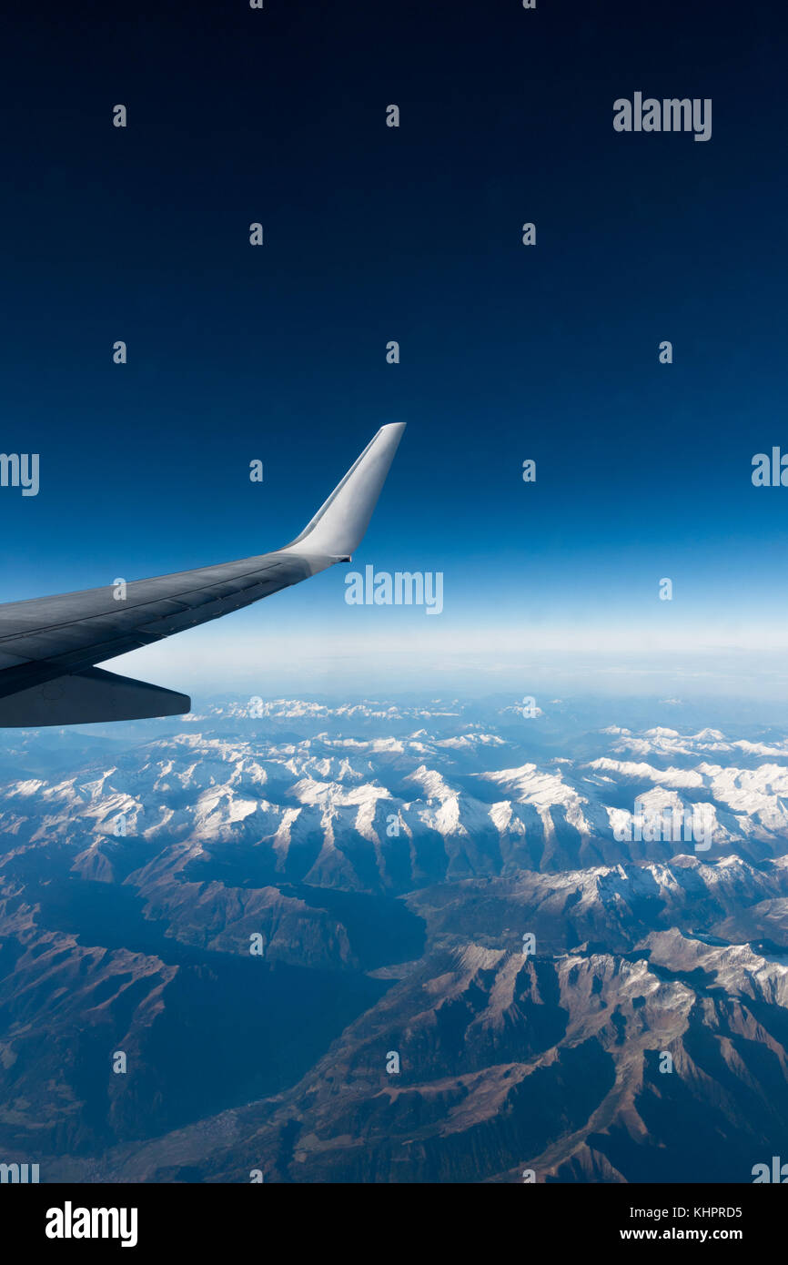 Alps aerial map hi-res stock photography and images - Alamy