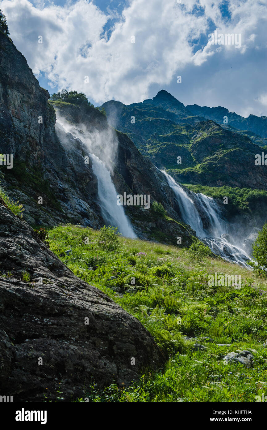 The beautiful summer landscape in Arkhyz, Russia Stock Photo - Alamy
