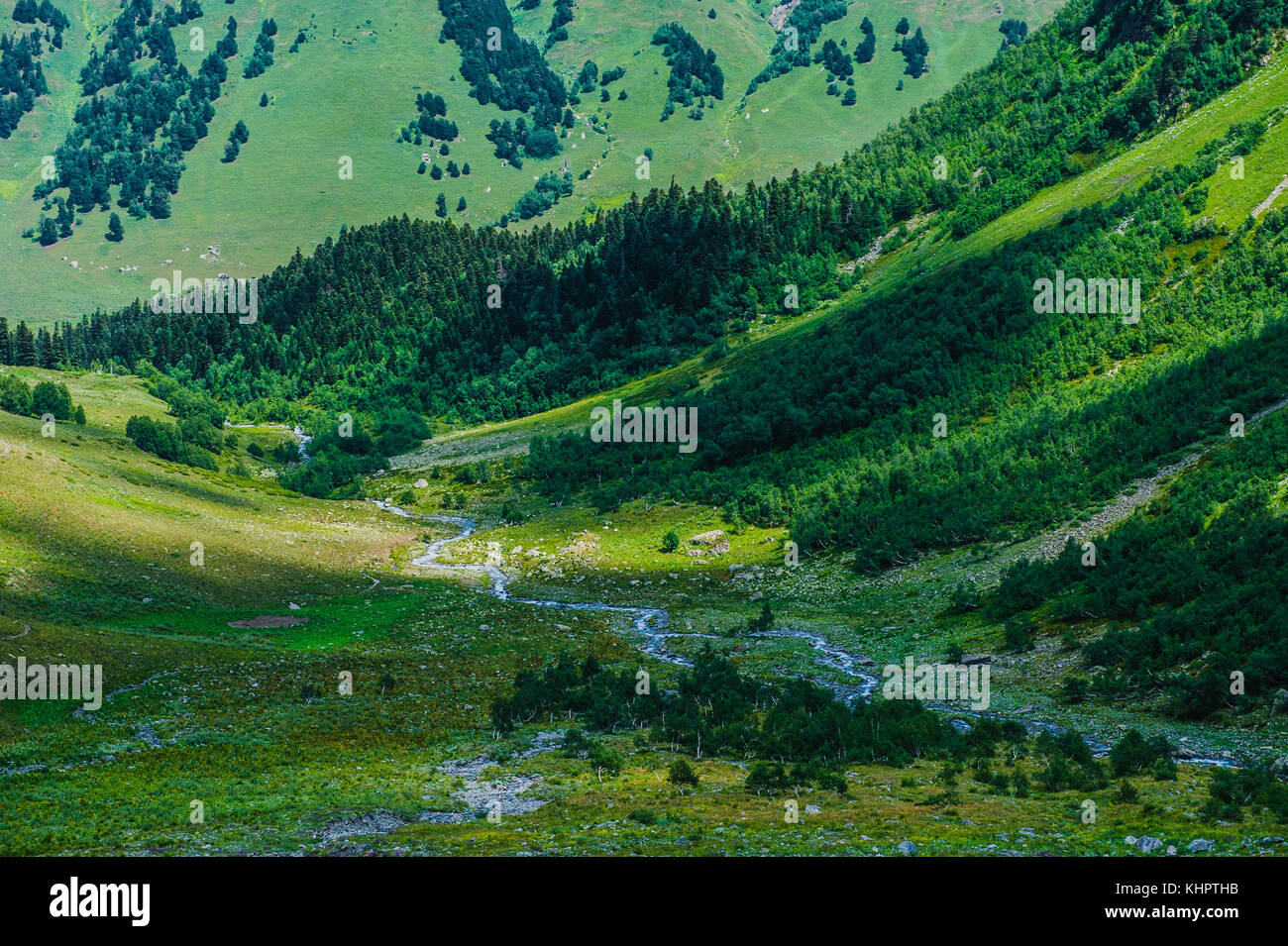The beautiful summer landscape in Arkhyz, Russia Stock Photo - Alamy