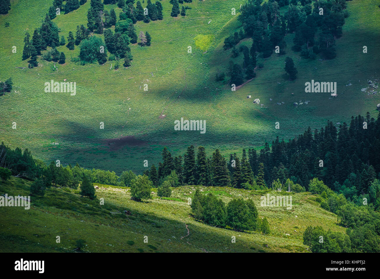 The beautiful summer landscape in Arkhyz, Russia Stock Photo - Alamy