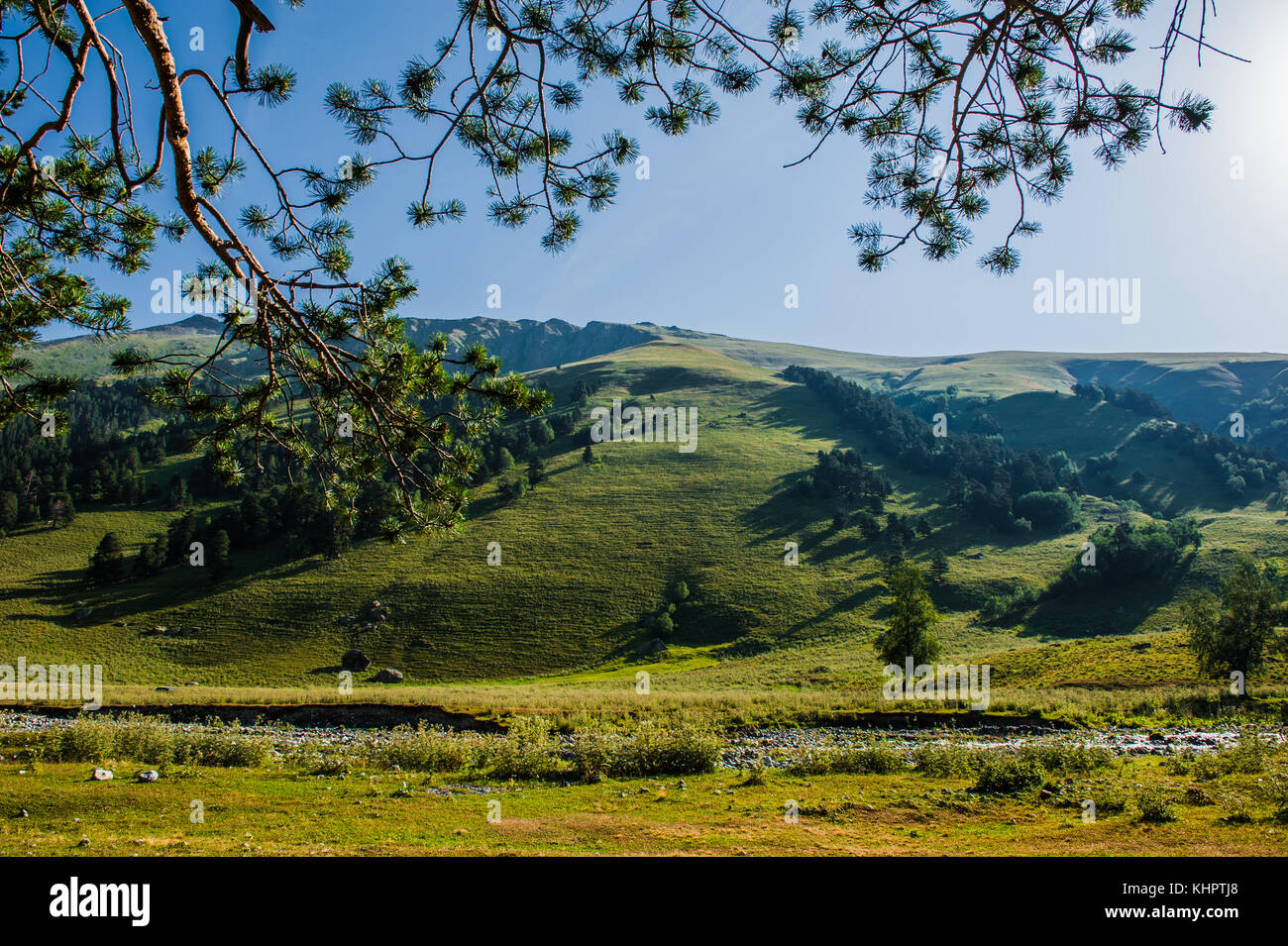 The beautiful summer landscape in Arkhyz, Russia Stock Photo - Alamy