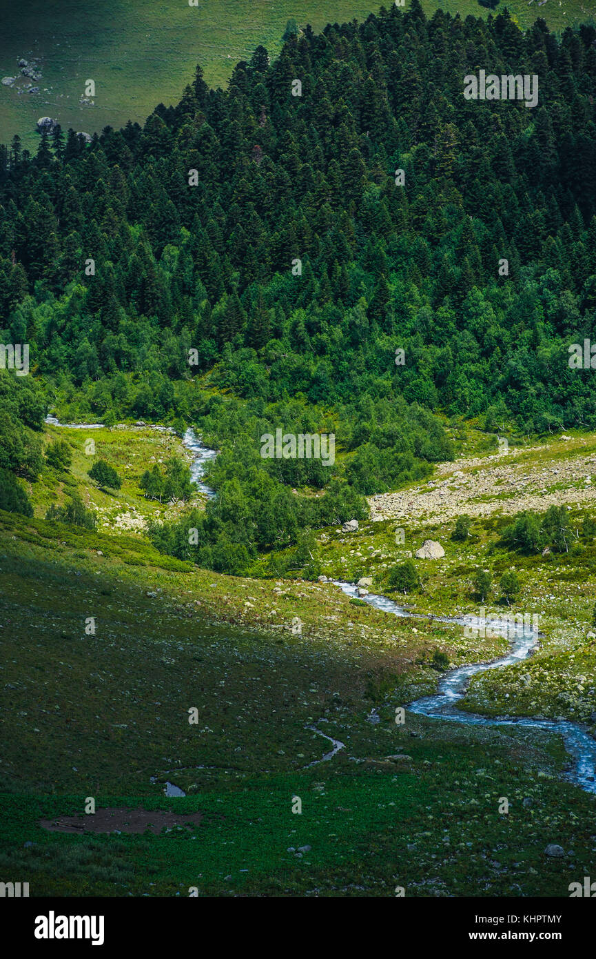 The beautiful summer landscape in Arkhyz, Russia Stock Photo - Alamy