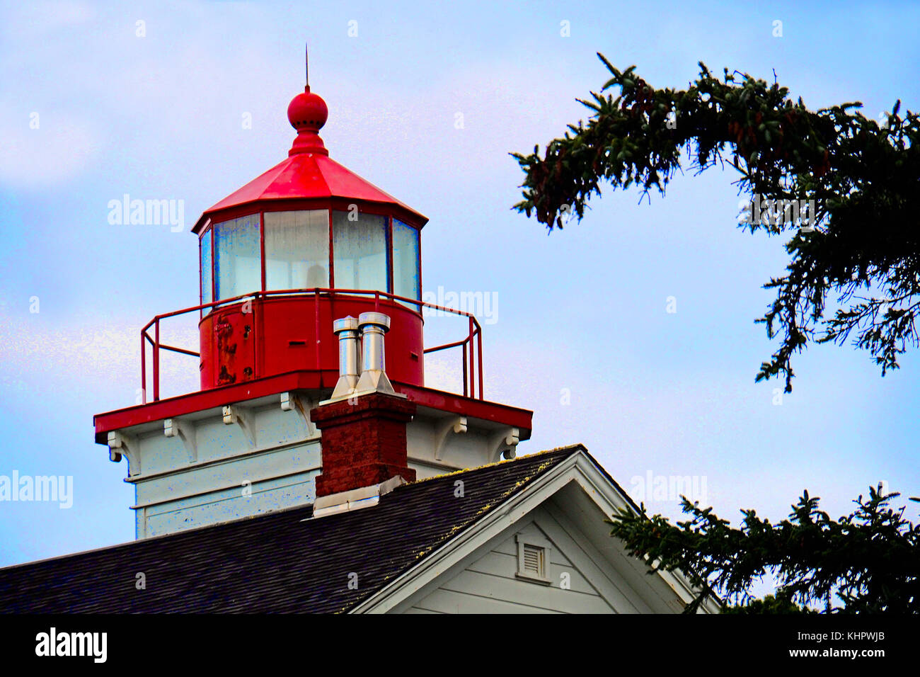 Newport, Oregon, Lighthouse. Stock Photo