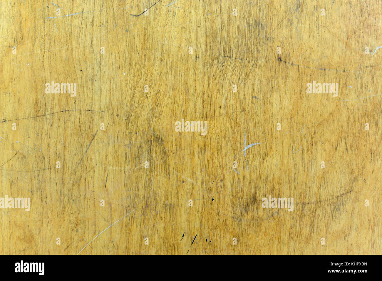Light Colored Wood Wall Marked Up, dirty, old Stock Photo