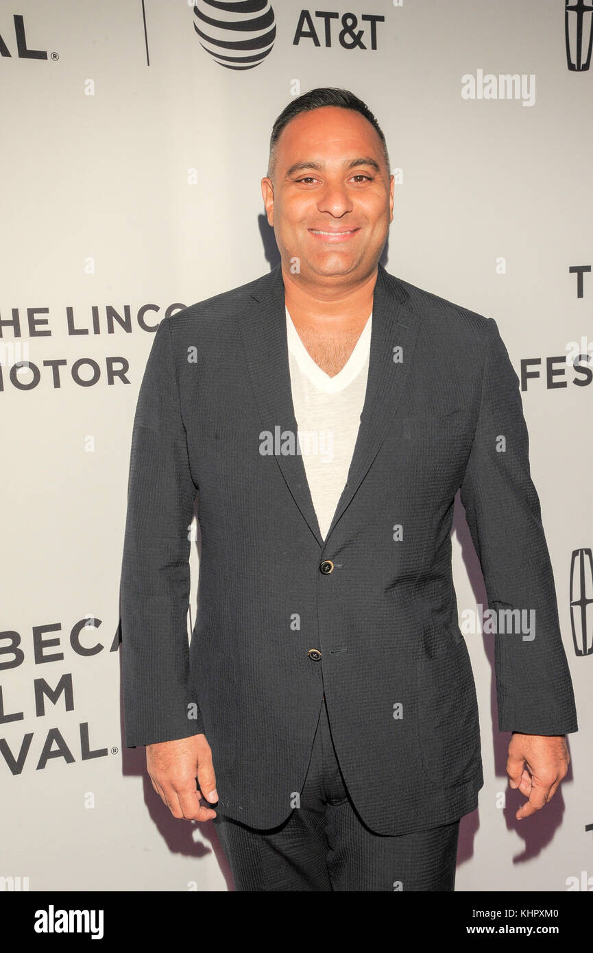 NEW YORK, NY - APRIL 23: Actor Russell Peters attends 'The Clapper' Premiere during the 2017 Tribeca Film Festival at SVA Theatre on April 23, 2017 in NYC. Stock Photo