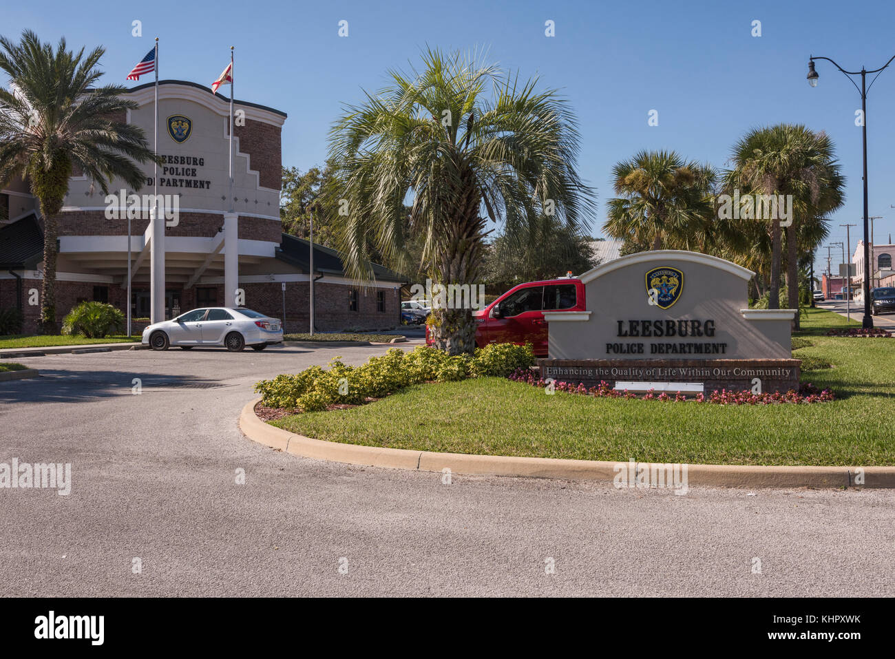 Police Department Leesburg, Florida USA Stock Photo Alamy