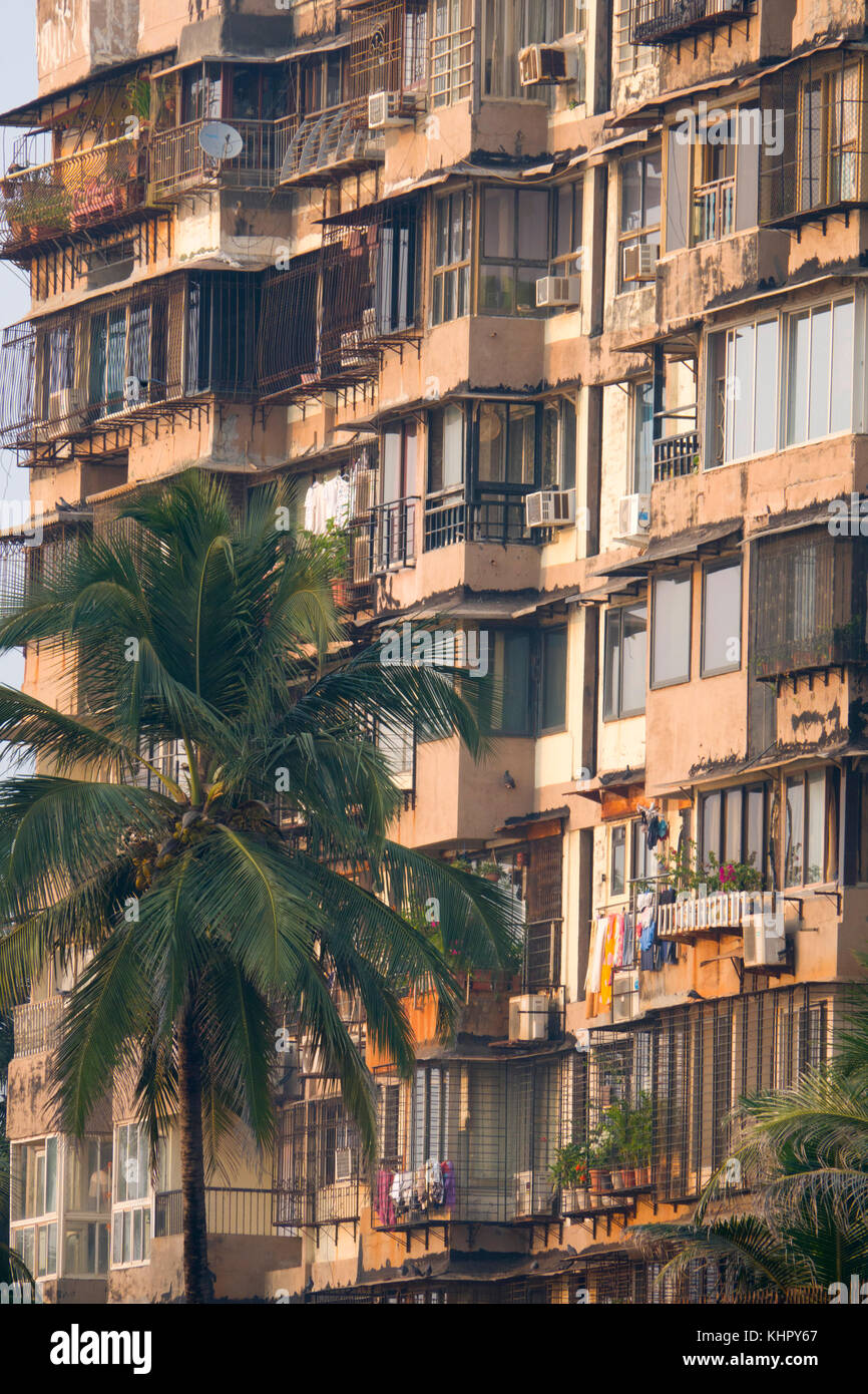 Beachfront apartment living in Juhu Beach, Mumbai Stock Photo Alamy