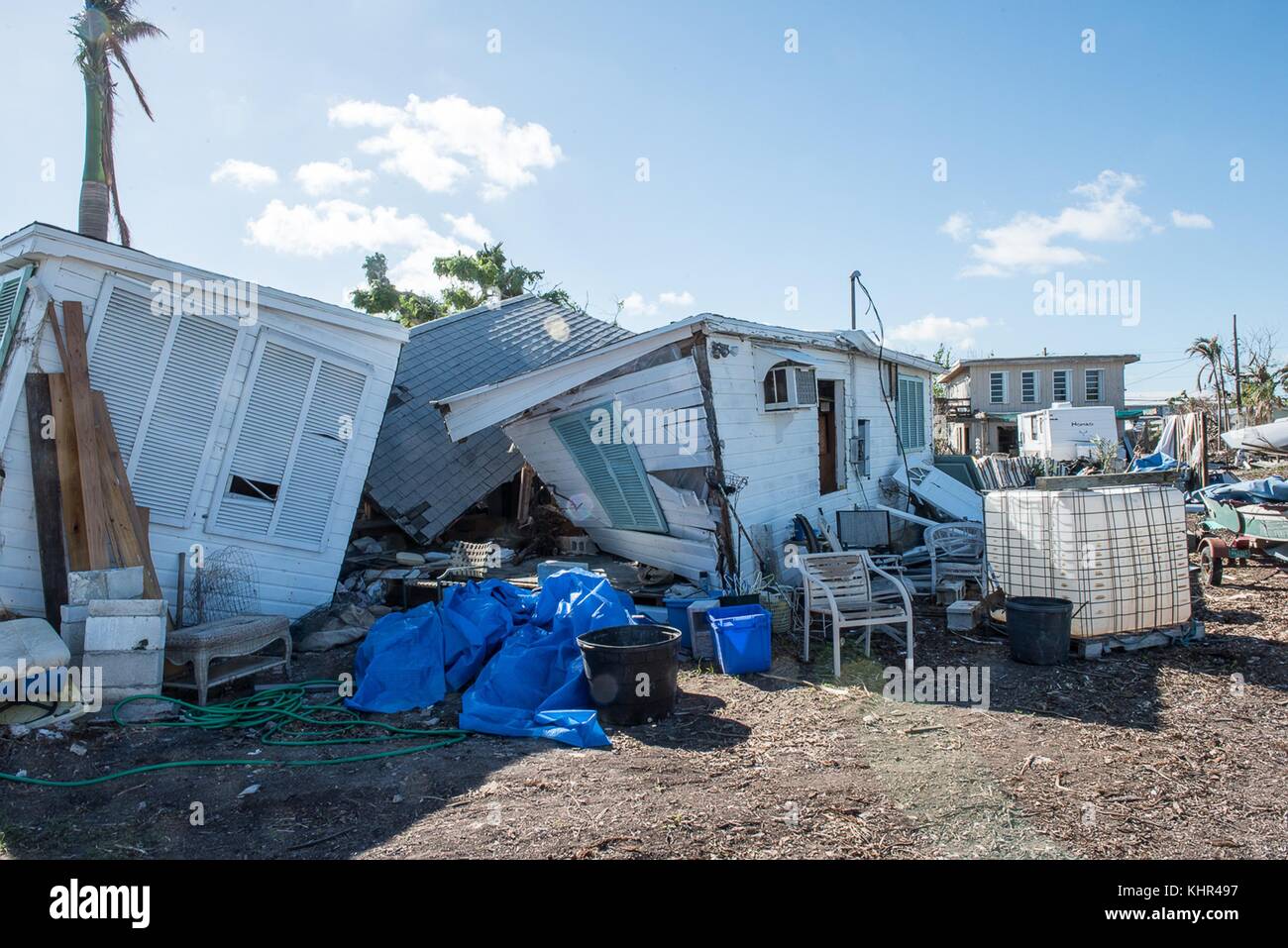 Damaged homes in the aftermath of Hurricane Irma November 10, 2017 in