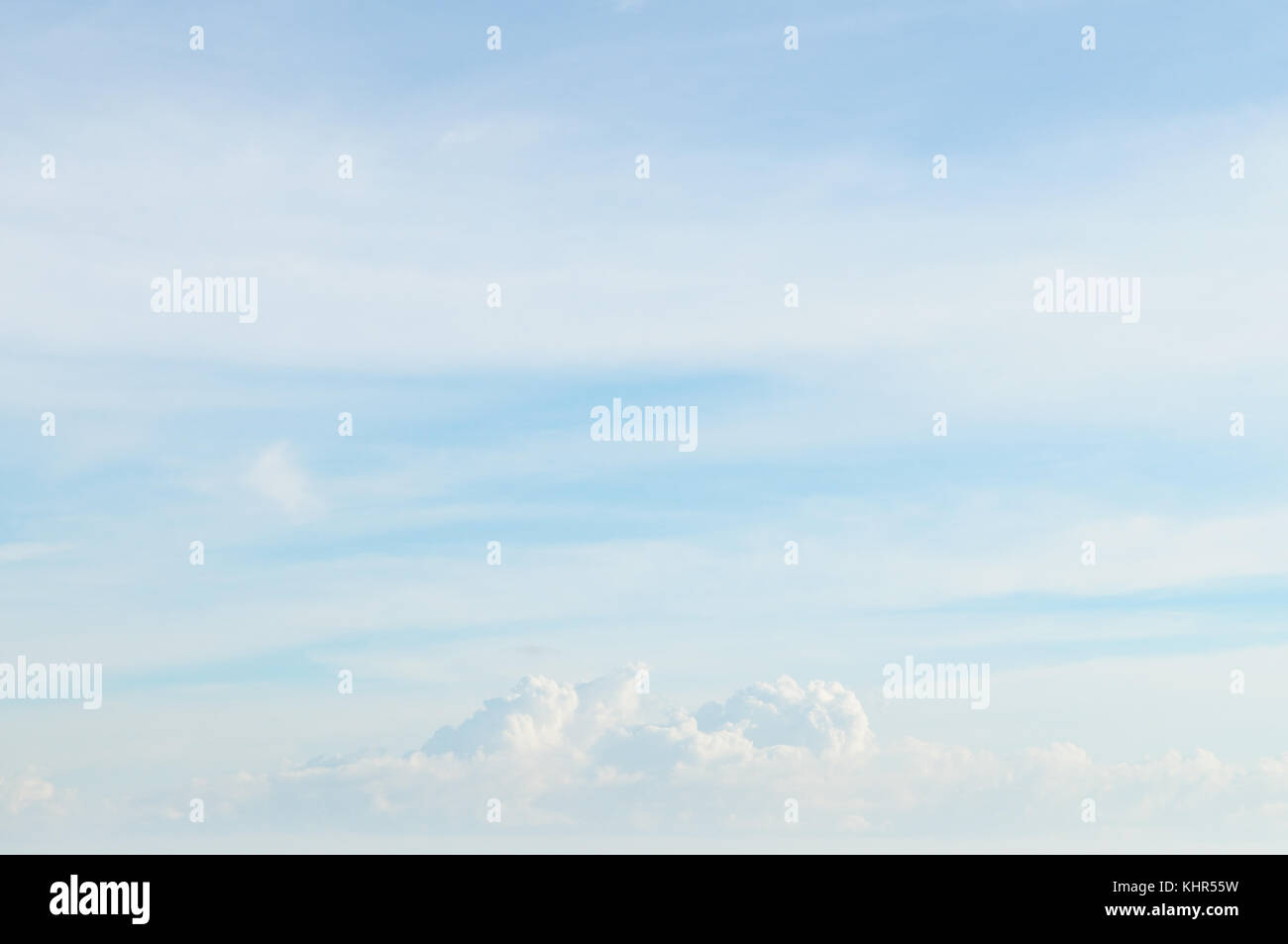 fluffy clouds in the blue sky Stock Photo - Alamy