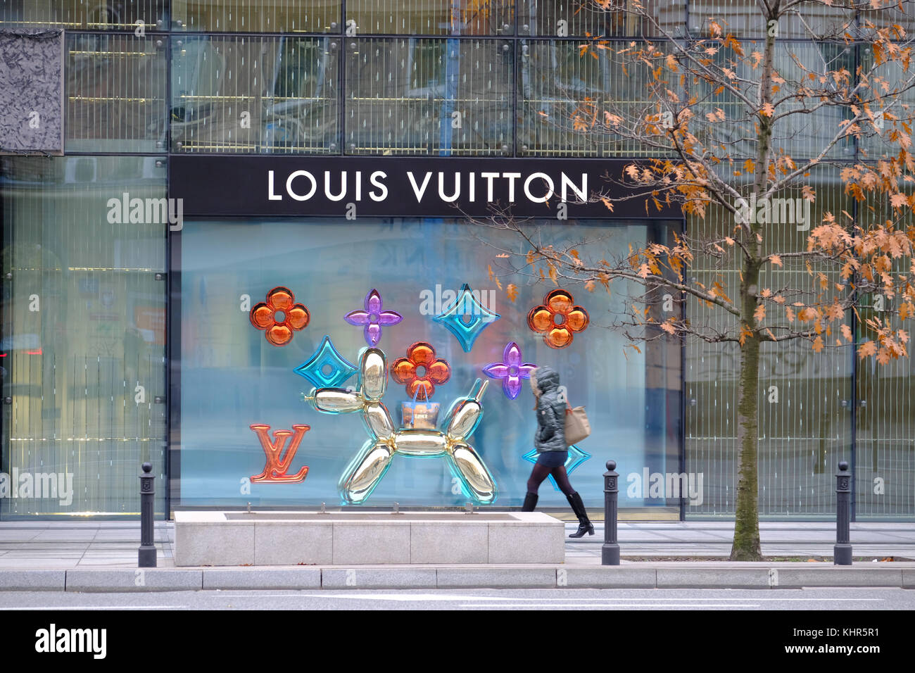 Poland, Mazovia region, Warsaw, new city, the Louis Vuitton store
