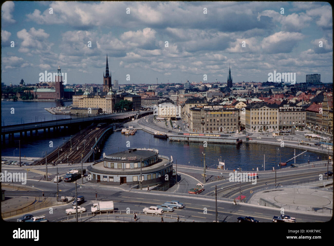 Cityscape, Stockholm, Sweden, 1966 Stock Photo Alamy