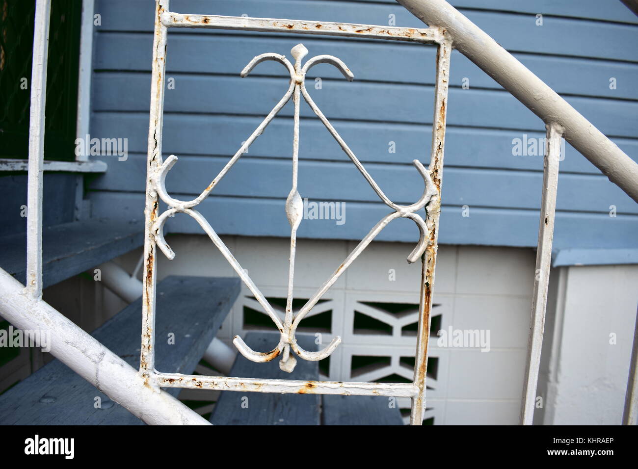 Rusty Wrought Iron Stock Photo Alamy