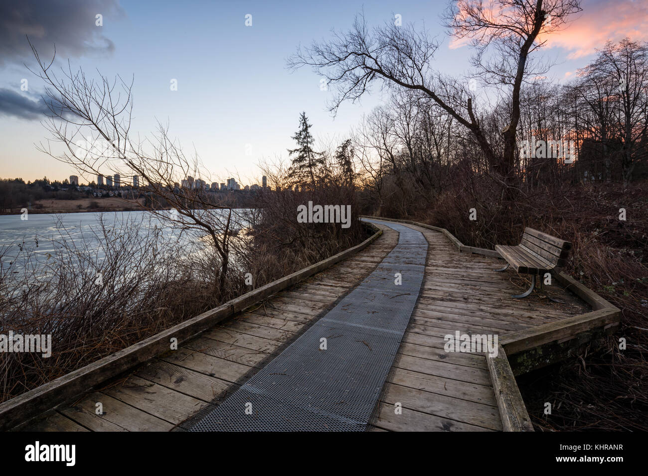 Path in the park with a beautiful nature view. Picture taken in Deer ...