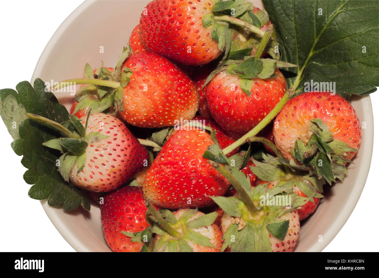 Close up of fresh Red Strawberry in the bowl Stock Photo - Alamy