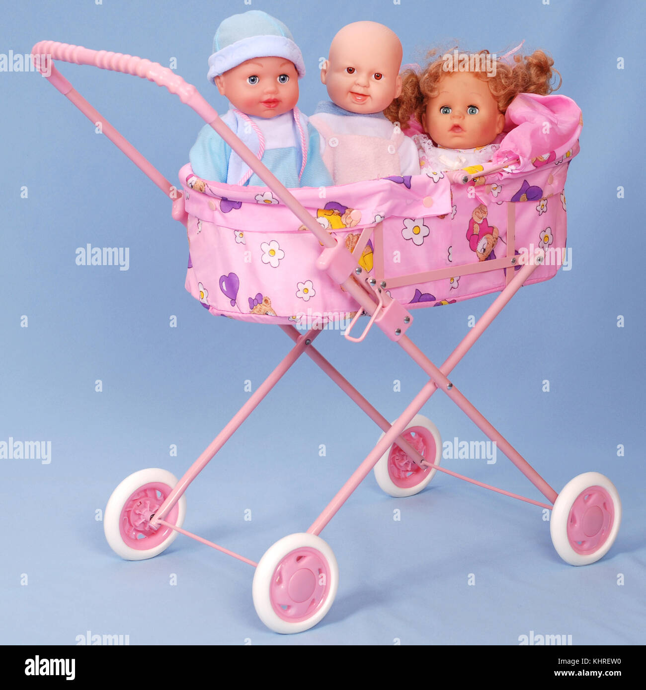 blue dolls buggy