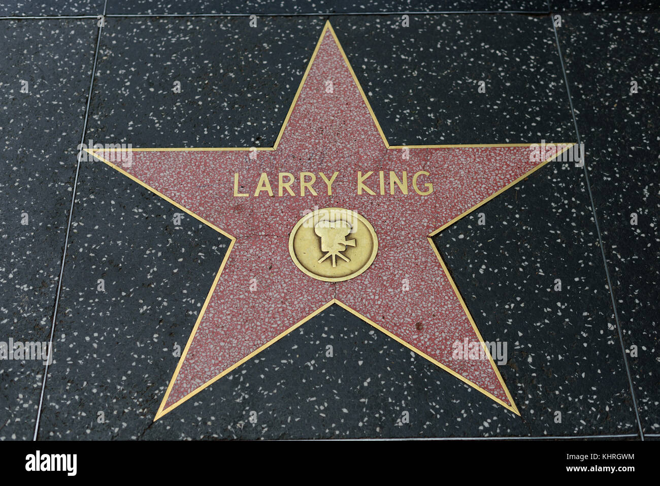 HOLLYWOOD, CA - DECEMBER 06: Larry King star on the Hollywood Walk of Fame in Hollywood, California on Dec. 6, 2016. Stock Photo