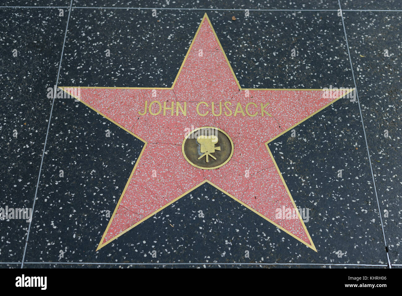 HOLLYWOOD, CA - DECEMBER 06: John Cusack star on the Hollywood Walk of Fame in Hollywood, California on Dec. 6, 2016. Stock Photo