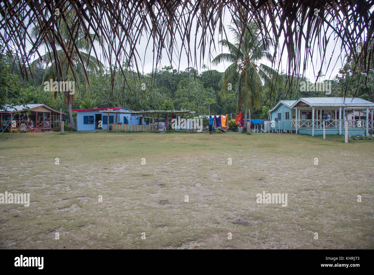 DRAVUNI ISLAND, FIJI, PACIFIC ISLANDS NOVEMBER 29,2016 Rainy day in