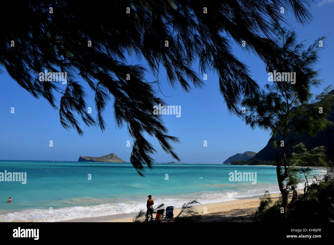 Waimanalo Beach Oahu, Hawaii Stock Photo Alamy