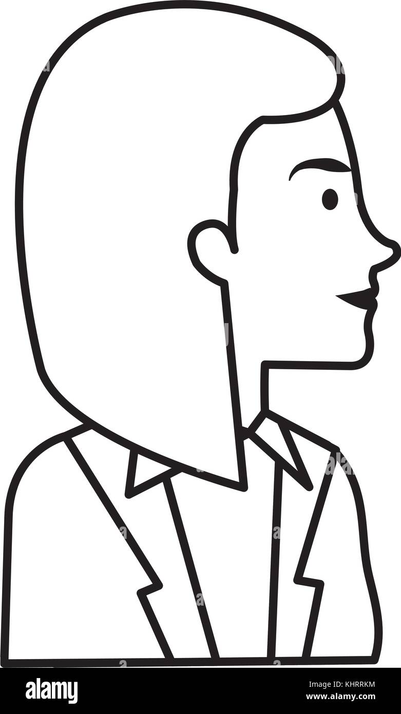 businesswoman profile avatar character Stock Vector Image & Art - Alamy