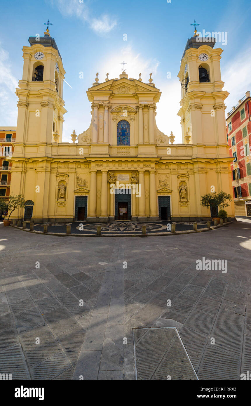 Basilica di Santa Margherita d'Antiochia. Santa Margherita Italy Stock
