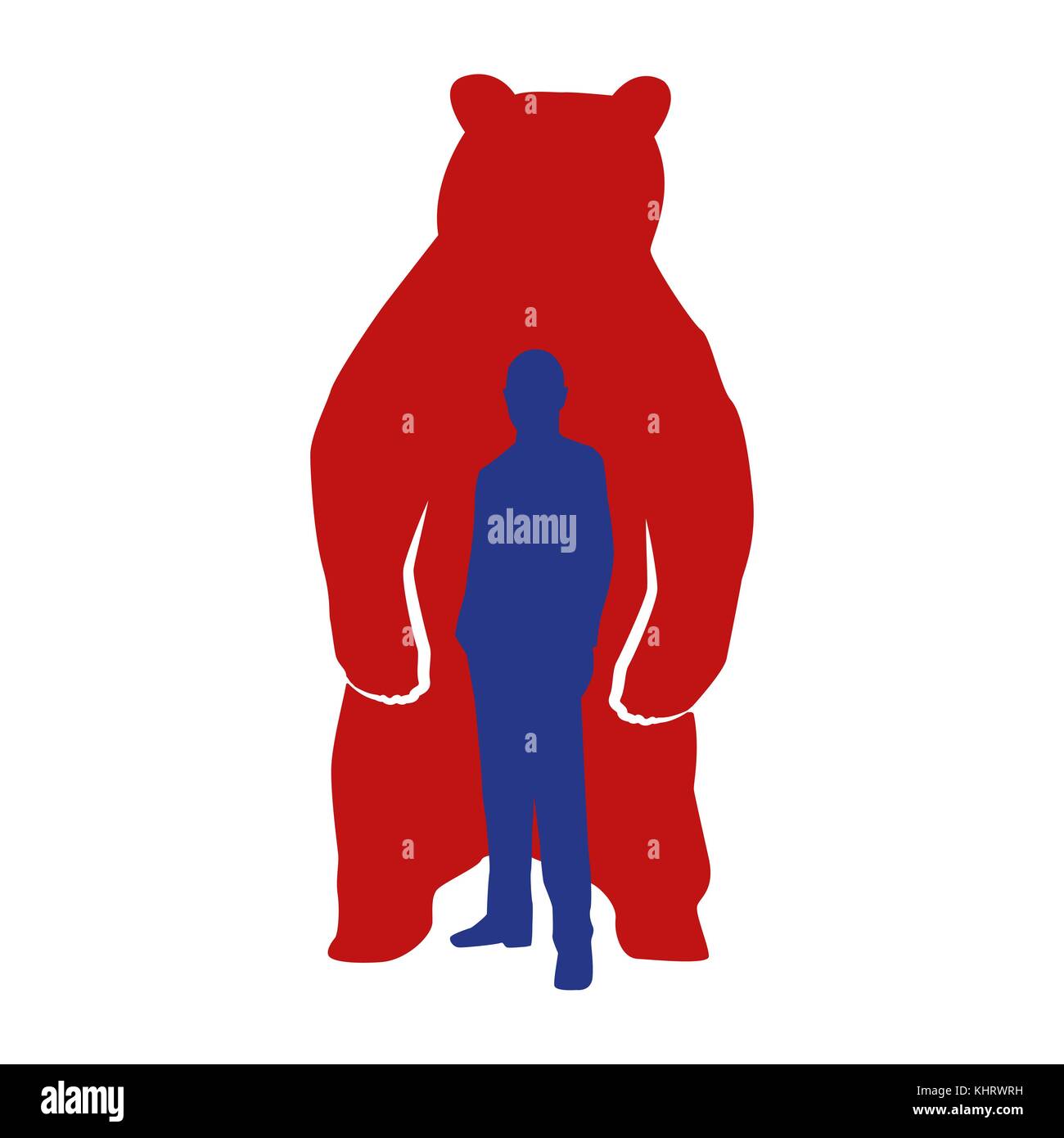 November 19.11.2017. Editorial illustration of the President of Russia Fedaration Vladimir Putin on bear background Stock Vector