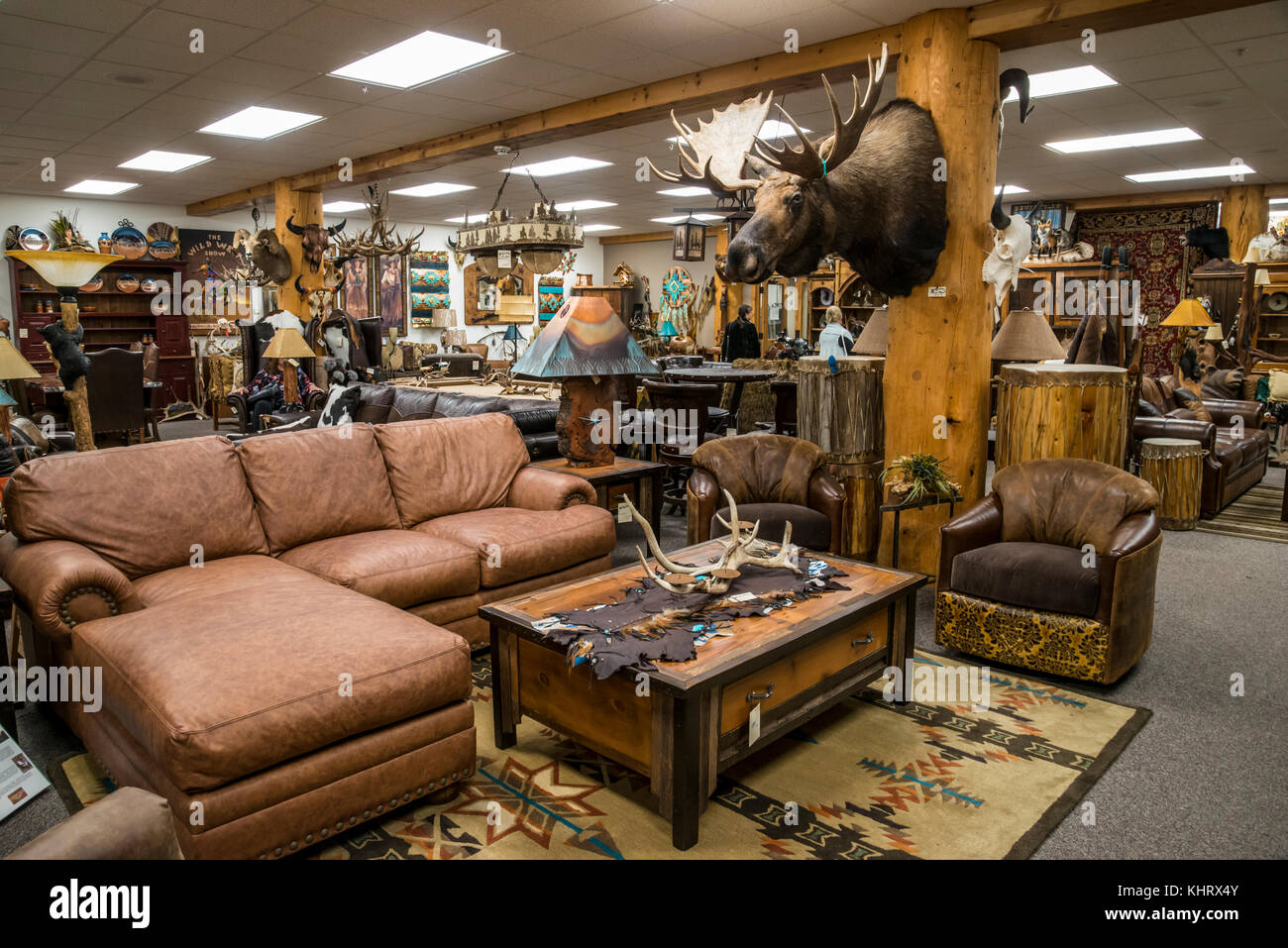 Interior of a Western Themed general store in Jackson town, in Grand