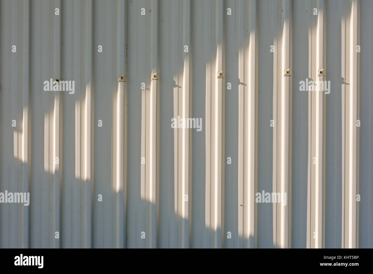 Aluminium clad wall of building - France. Stock Photo